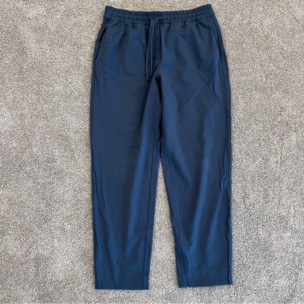 Lululemon Tapered Leg Mid Rise Pants 7/8 Length Blue Women’s Size Small W5GITS,